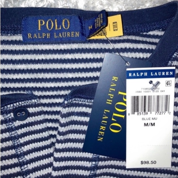 Ralph Lauren Polo Waffle Knit Long sleeve Performance Shirt Mens sz Medium - Picture 3 of 9